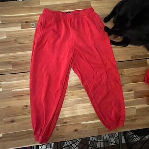 GAP cherry red sweatpants, large